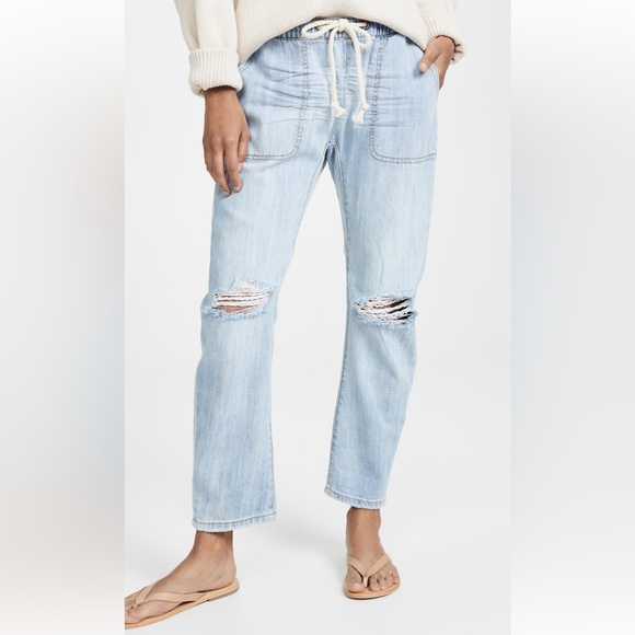 One Teaspoon Shabbies Drawstring Boyfriend Jeans - Picture 1 of 6